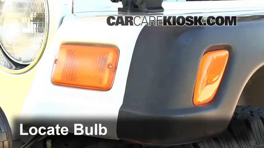 2004 Jeep Wrangler Rubicon 4.0L 6 Cyl. Lights Parking Light (replace bulb)